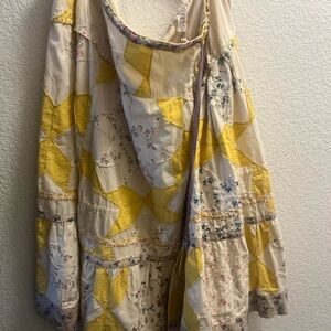 Magnolia Pearl Yellow and Cream Patchwork Skirt